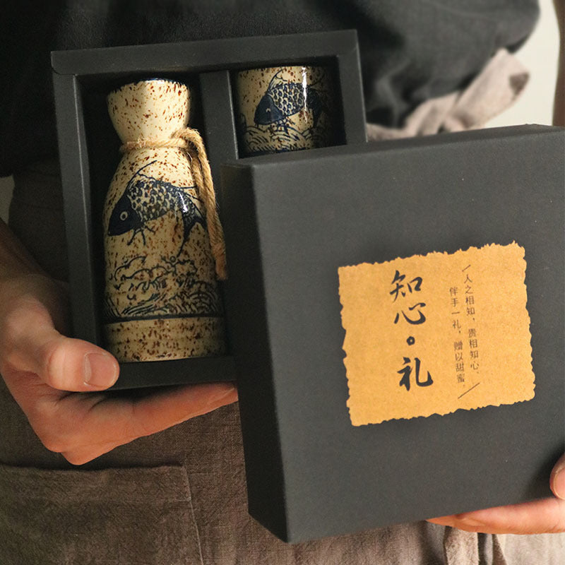 Hitaishi Japanese Ceramic Sake Set