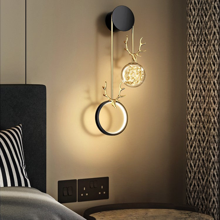 Creative Deer Head Wall Lamp