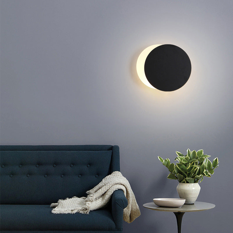 Creative Rotating Solar Eclipse Wall Lamp