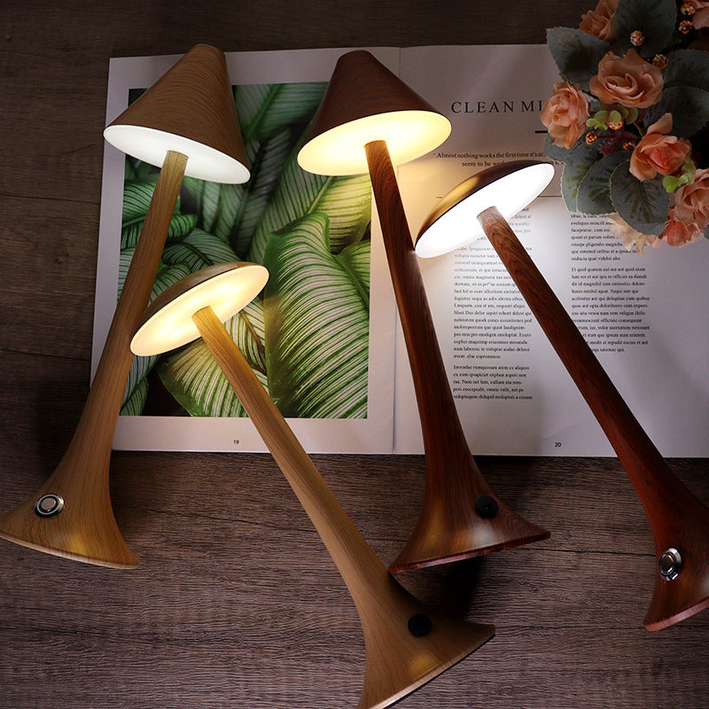 Wooden-Like Style Creative Table Lamp