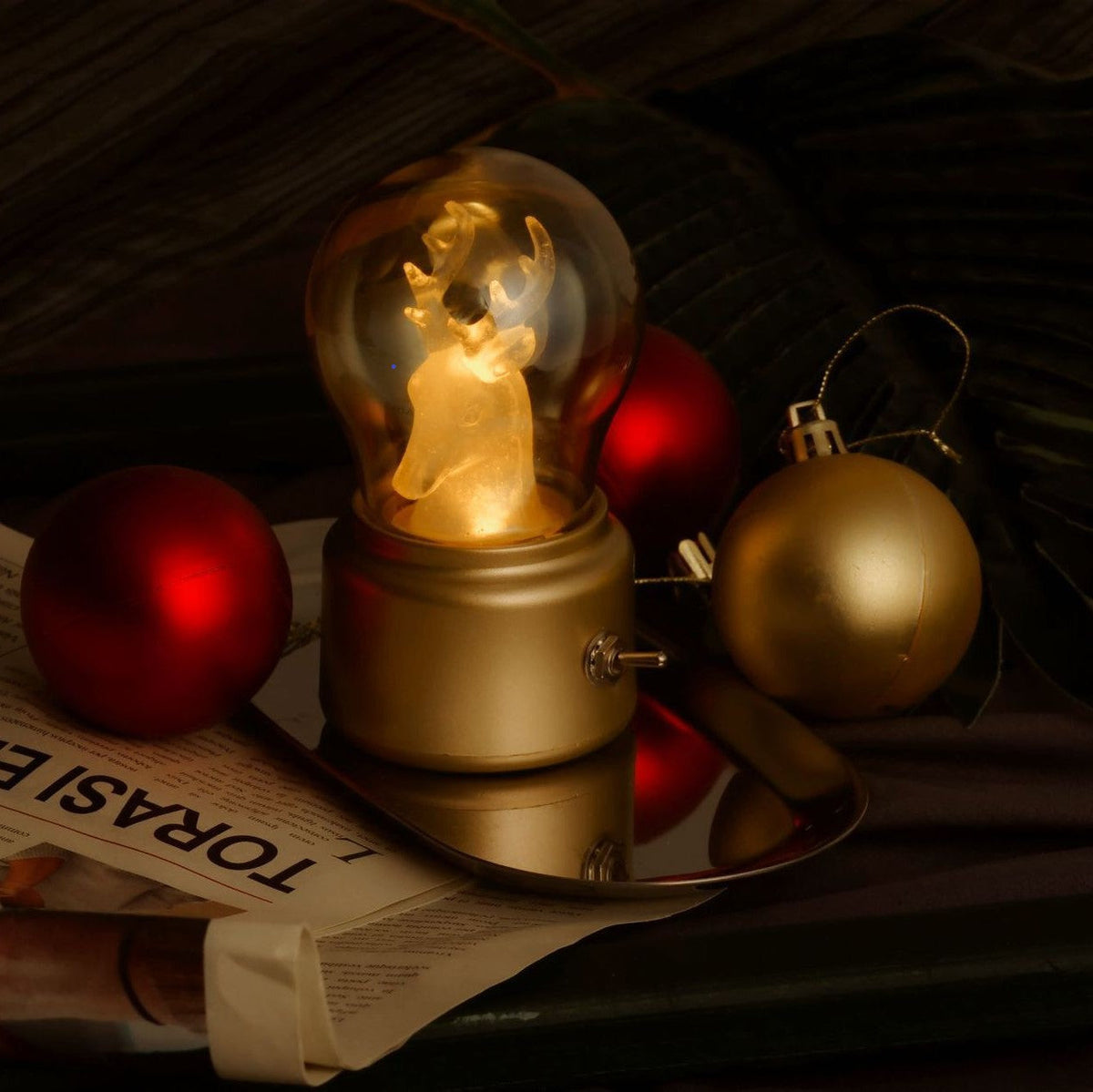 Creative Vintage LED Bulb Table Lamp