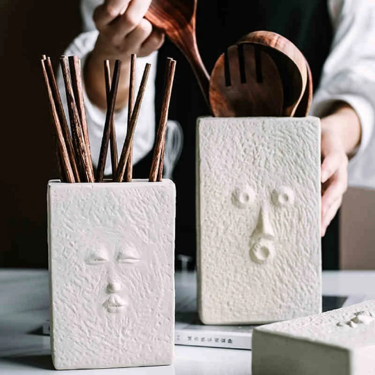 Ceramic Expression Utensil Holder