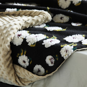 Hana Flower Woven Throw