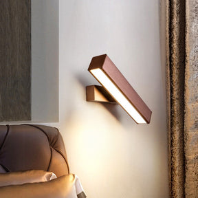 Wooden-Like LED Rotatable Wall Lamp