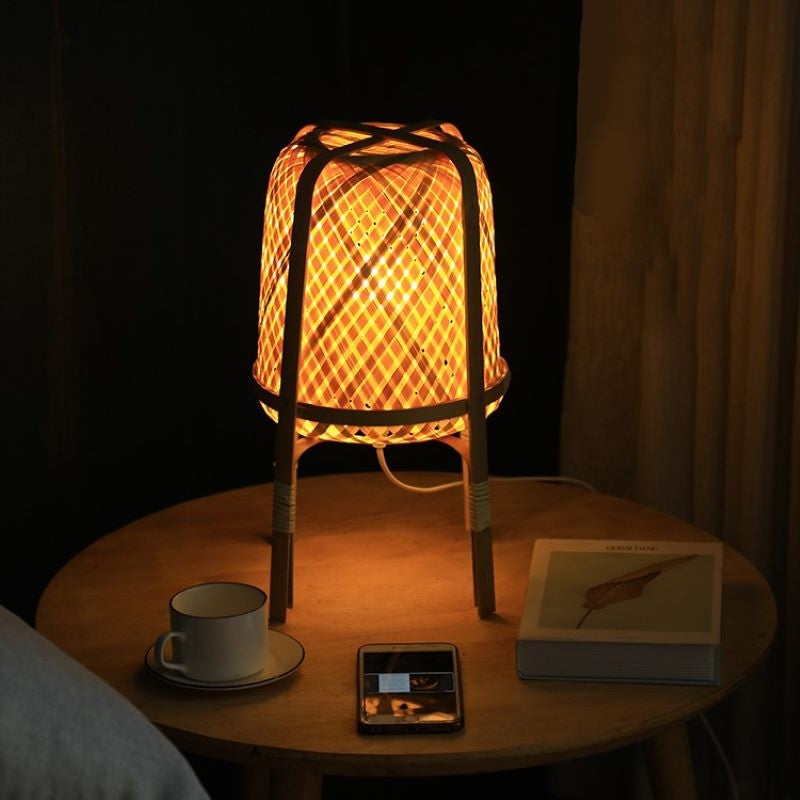 Vietnamese Style Bamboo Table Lamp