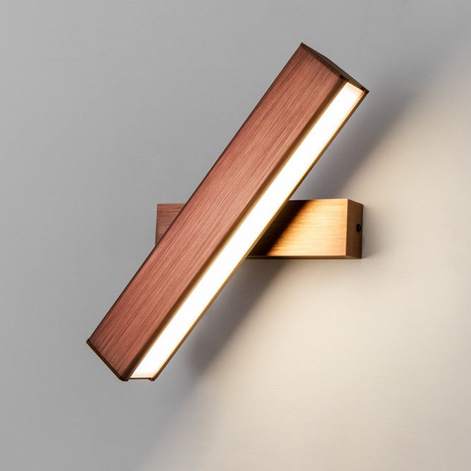 Wooden-Like LED Rotatable Wall Lamp