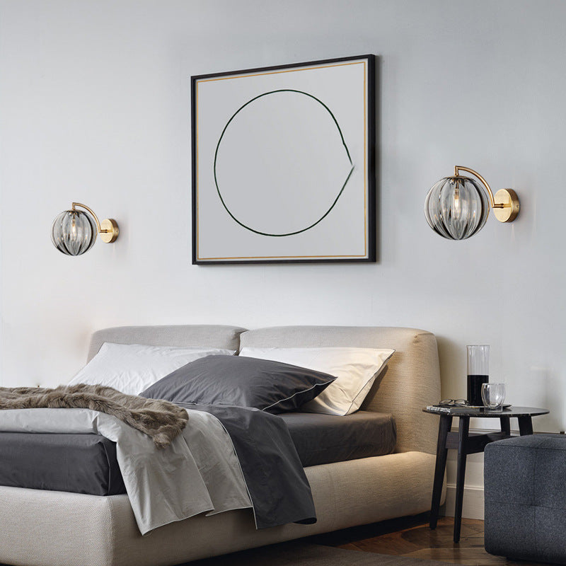 Modern Glass Globe Wall Lamp