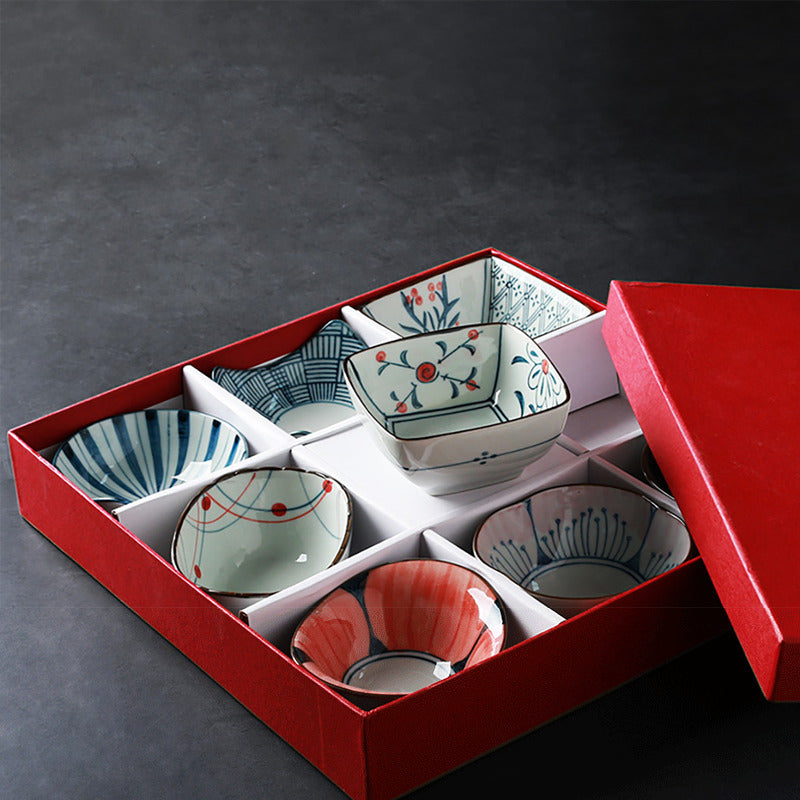 Japanese Style Condiment Dish Sauce Bowl (8 Piece Set)