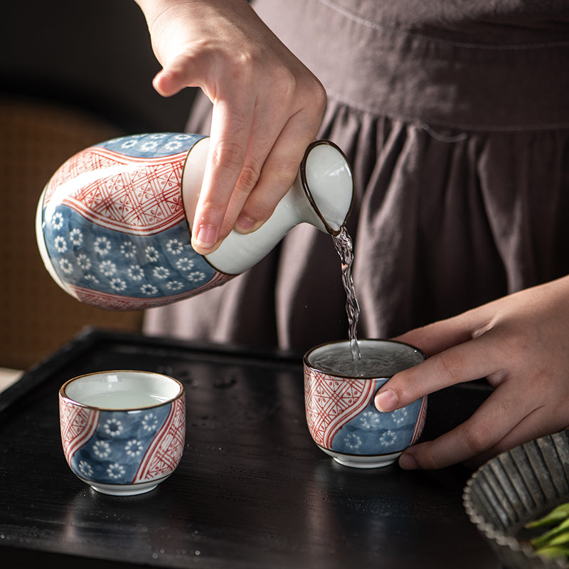 Zabi Japanese Ceramic Sake Set