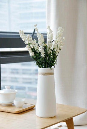White Ceramic Minimalistic Vase