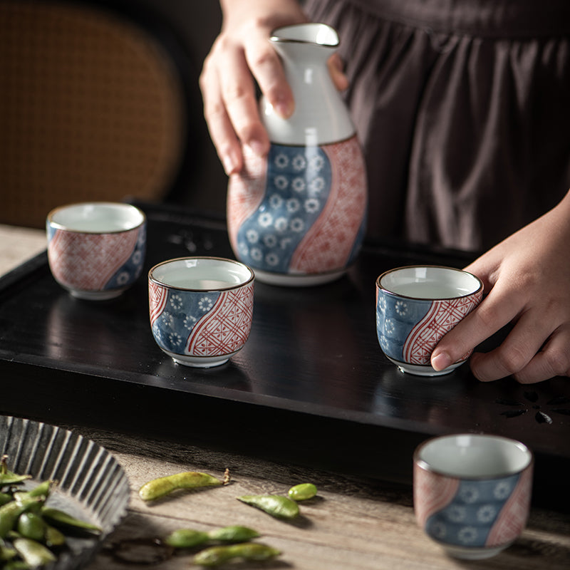 Zabi Japanese Ceramic Sake Set