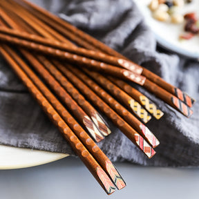 Tortoiseshell Japanese Style Ironwood Chopsticks