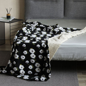 Hana Flower Woven Throw