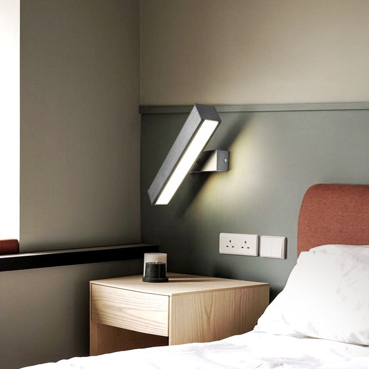 Wooden-Like LED Rotatable Wall Lamp