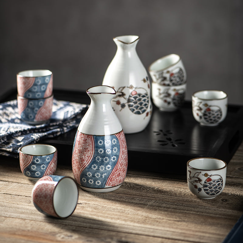 Zabi Japanese Ceramic Sake Set