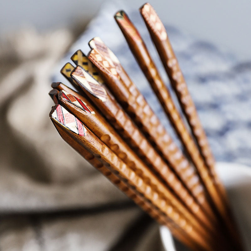 Tortoiseshell Japanese Style Ironwood Chopsticks