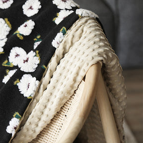 Hana Flower Woven Throw