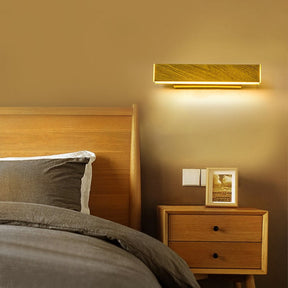 Wooden-Like LED Rotatable Wall Lamp