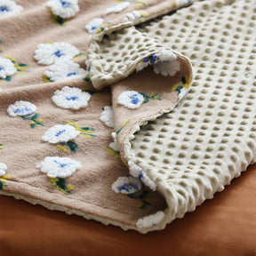 Hana Flower Woven Throw