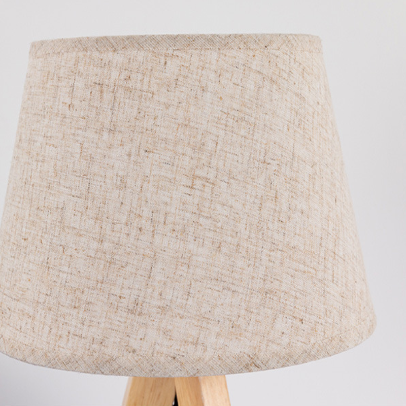 Japanese Style Wooden Triangular Table Lamp