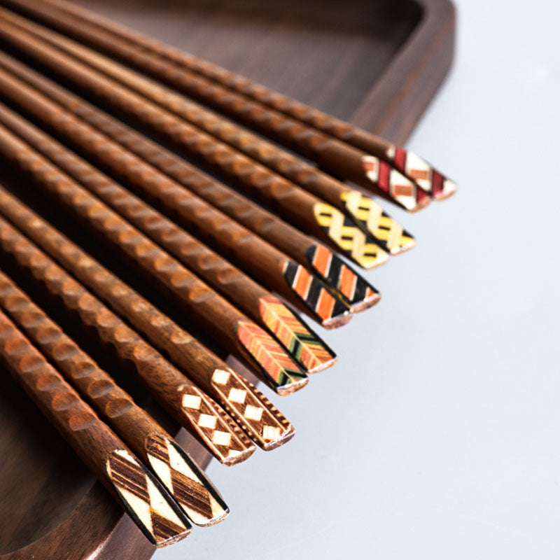 Tortoiseshell Japanese Style Ironwood Chopsticks