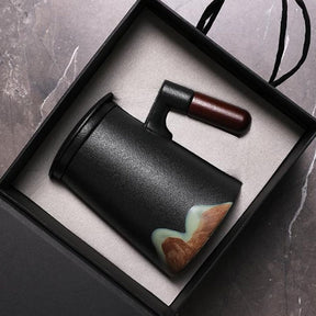 Mountain Peak Ceramic Coffee & Tea Strainer Mug