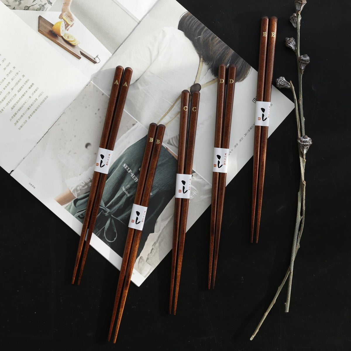 Etsuko Japanese Style Wooden Chopsticks
