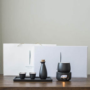 Japanese 8-Piece Ceramic Sake Set