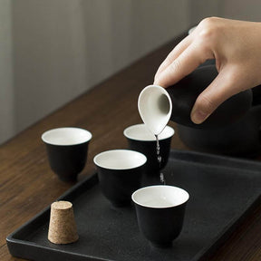 Japanese 8-Piece Ceramic Sake Set