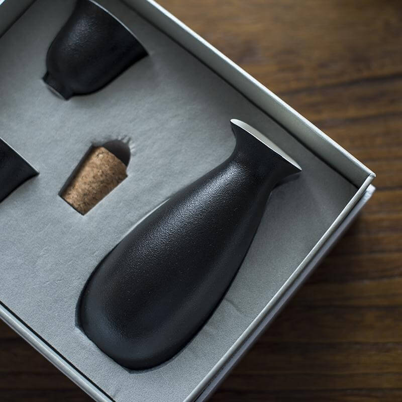 Japanese 8-Piece Ceramic Sake Set