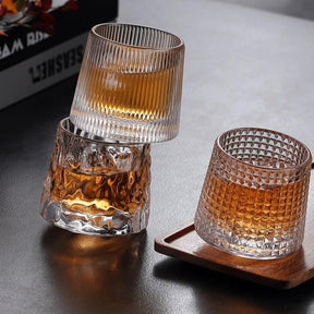 Creative Spinning Tumbler Whisky Glass