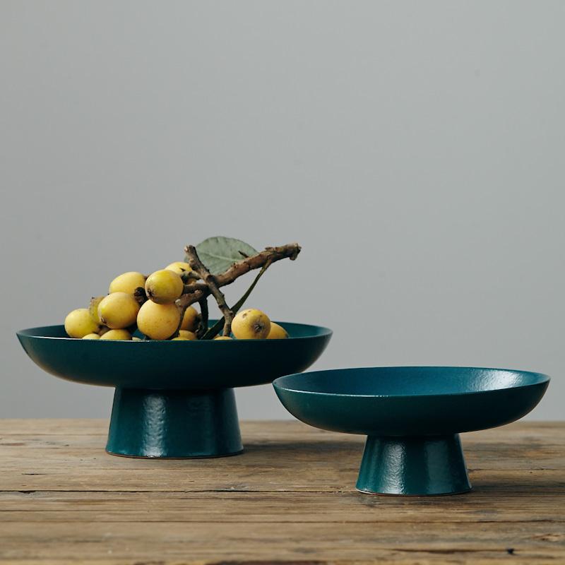 Aesthetic Style Ceramic Footed Fruit Bowl