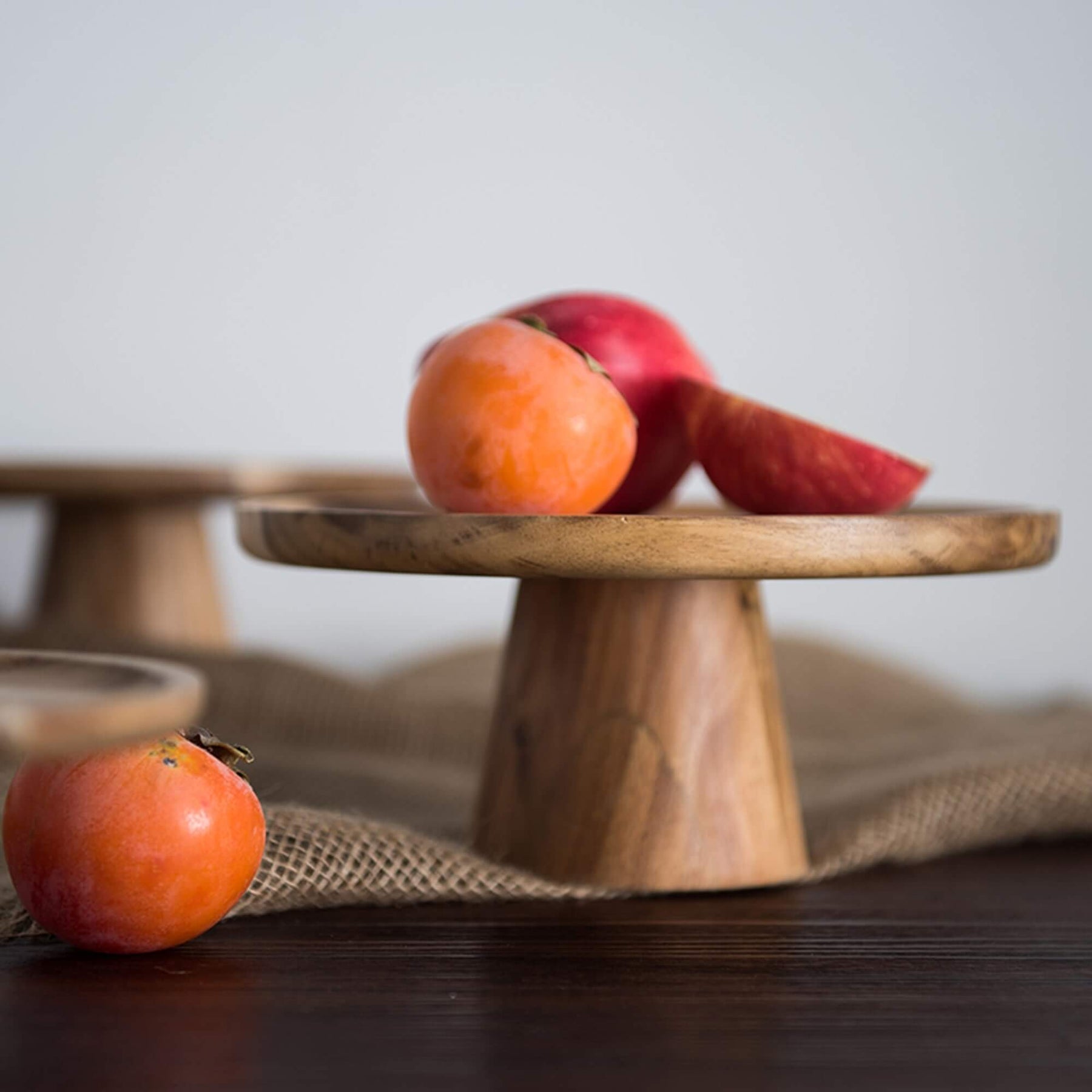Walnut Wooden Cake Stand & Fruit Stand