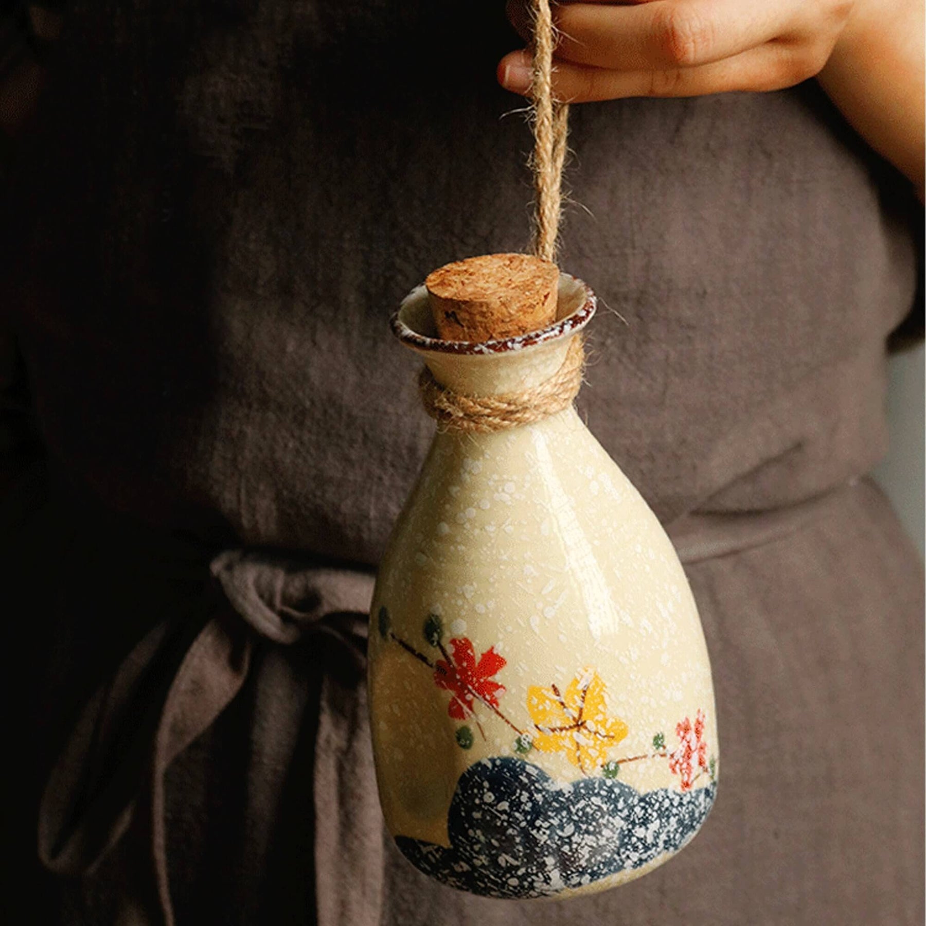 Japanese Sakura Ceramic Sake Set