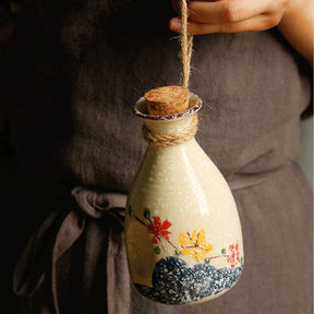 Japanese Sakura Ceramic Sake Set
