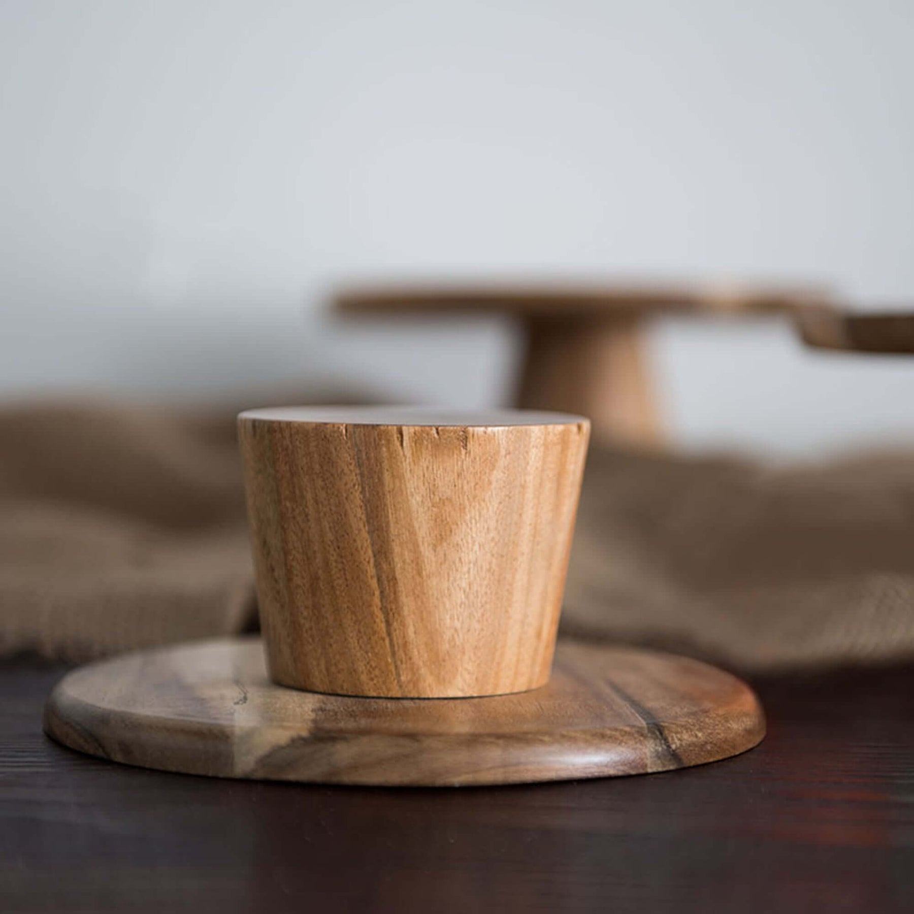Walnut Wooden Cake Stand & Fruit Stand