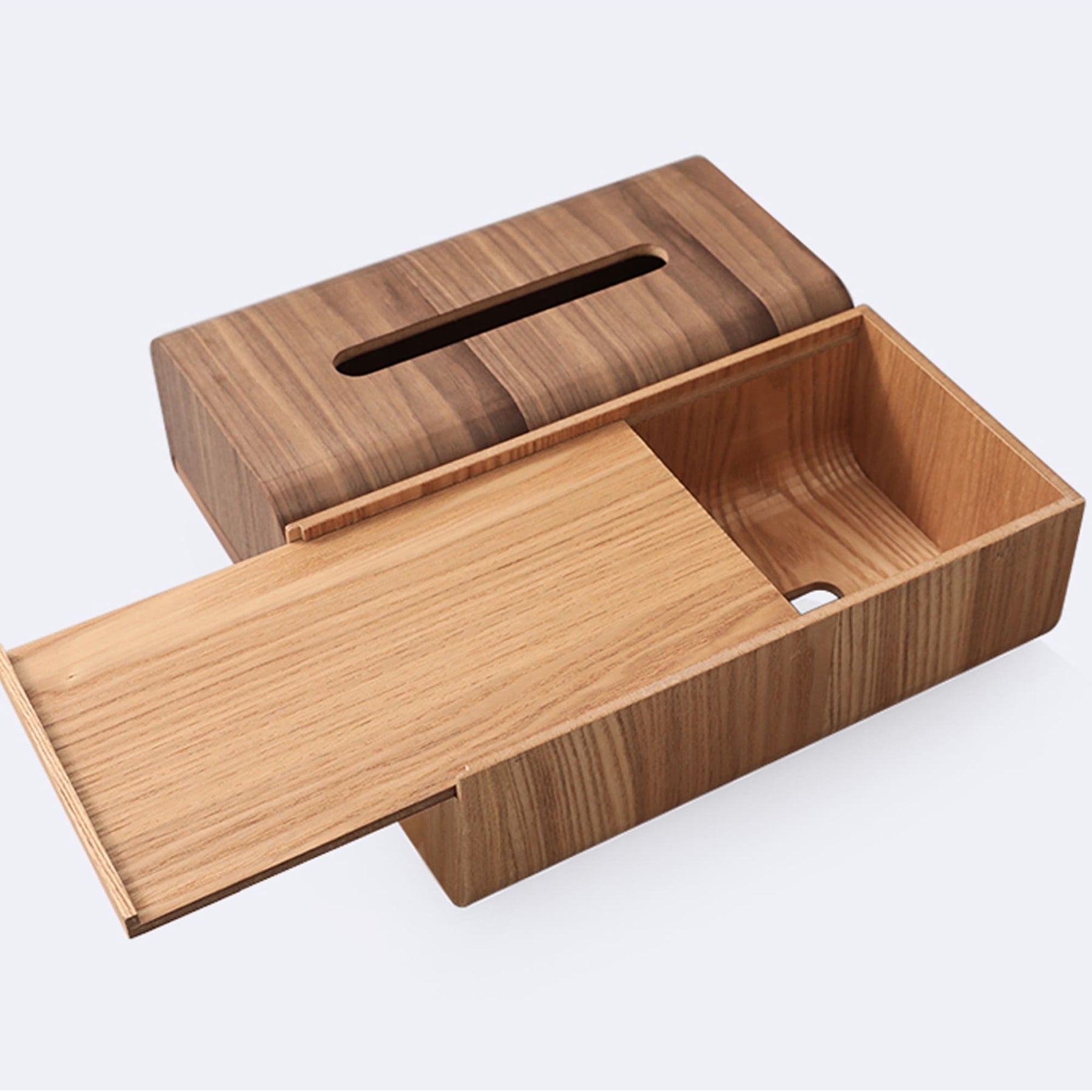 Wooden Walnut Tissue Box Cover