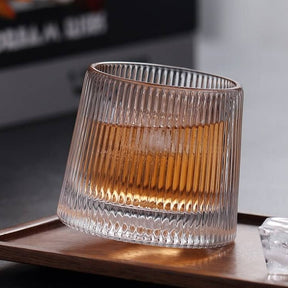 Creative Spinning Tumbler Whisky Glass