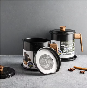 Japanese Kanji Reusable Oil Filter/Container