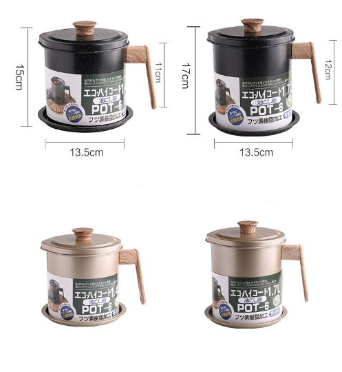 Japanese Kanji Reusable Oil Filter/Container