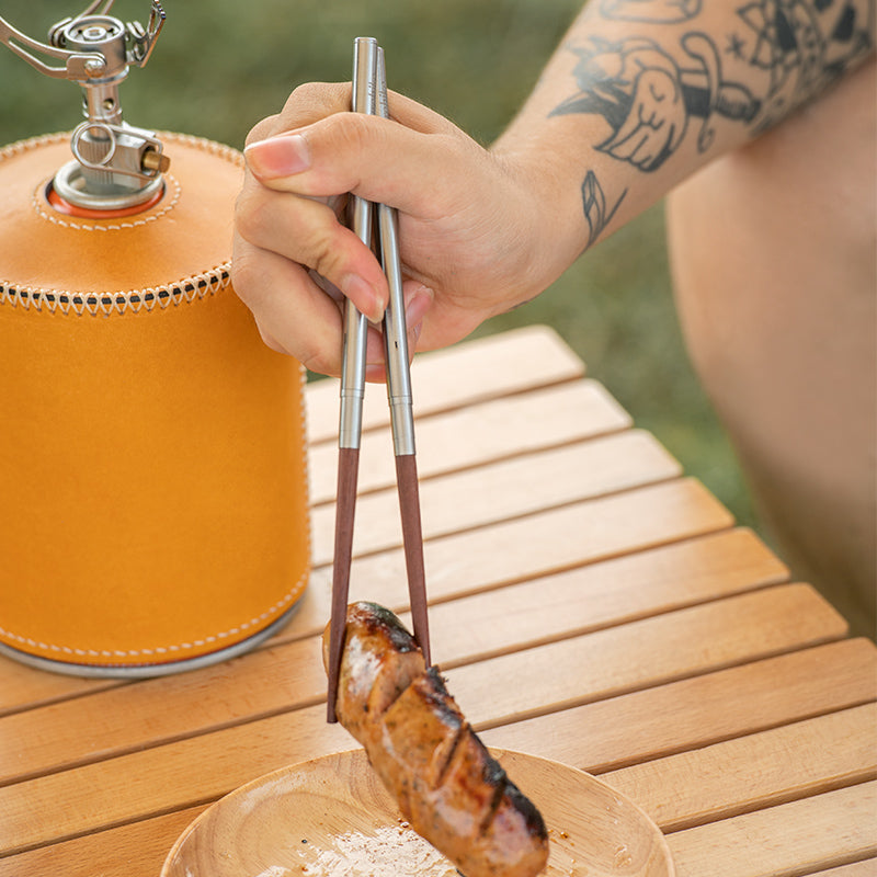 Ryoko Custom Wooden Chopstick Set With Leather Case