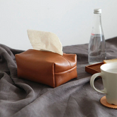 Genuine Leather Tissue Box