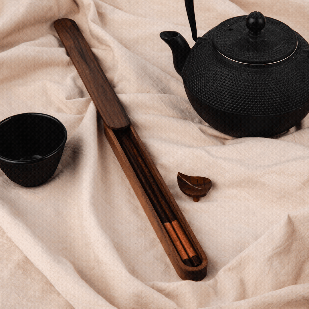 Yusu Custom Wooden Chopstick Set With Case