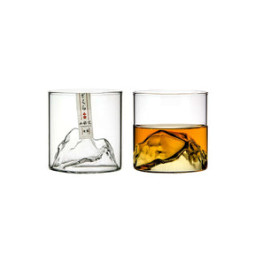Custom Mount Fuji Whiskey Glass