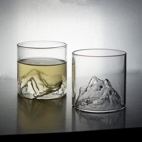 Custom Mount Fuji Whiskey Glass