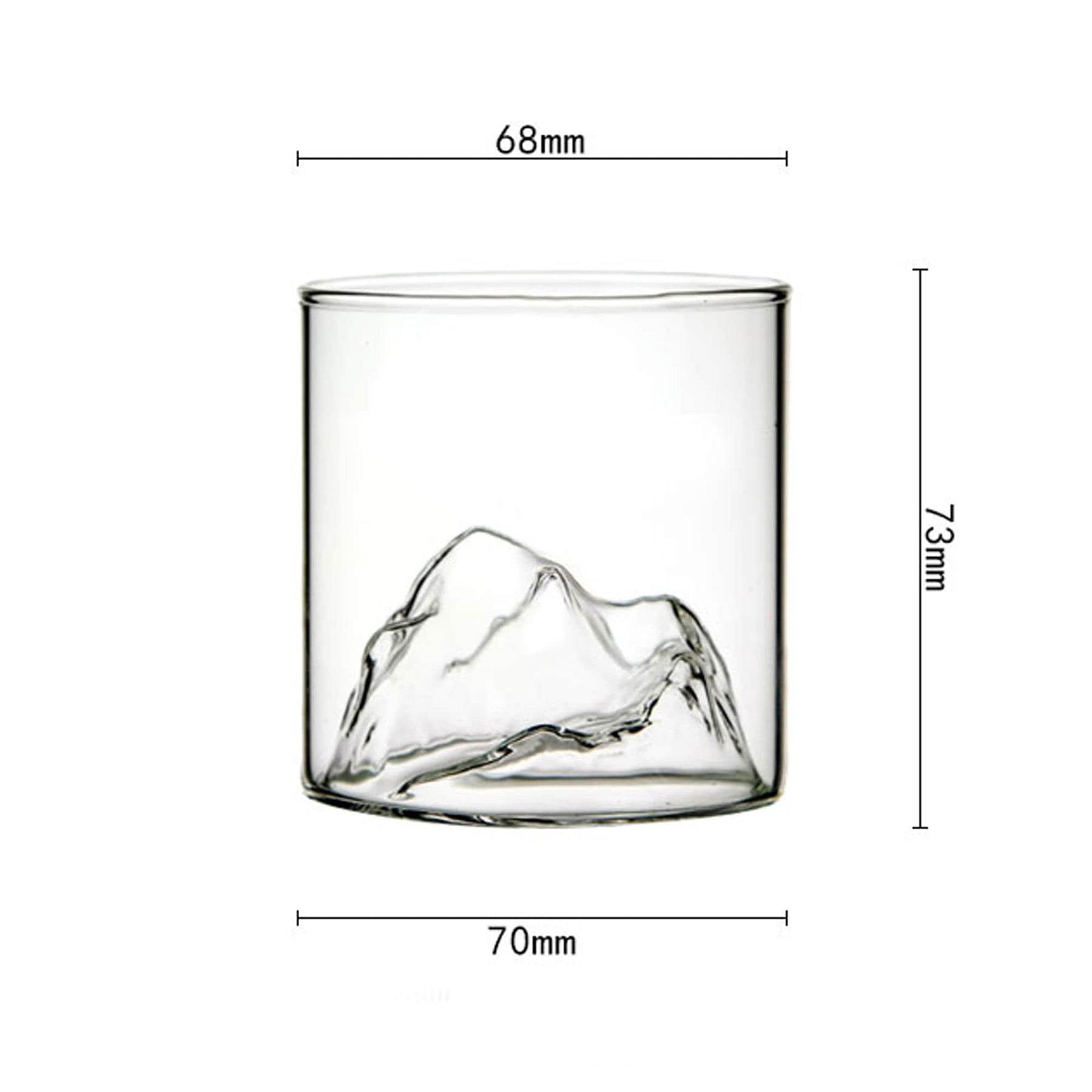 Custom Mount Fuji Whiskey Glass