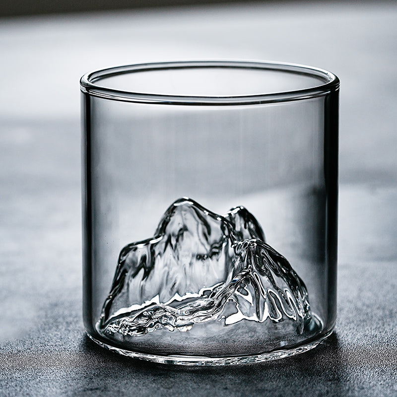 Custom Mount Fuji Whiskey Glass