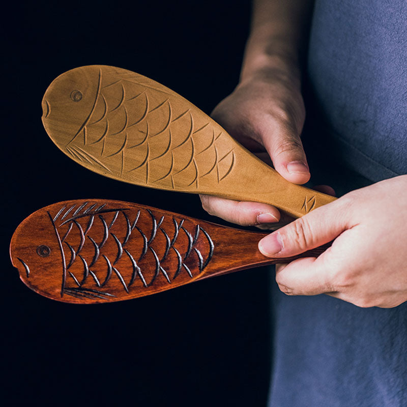 Jiro Creative Fish Shaped Wooden Rice Spoon