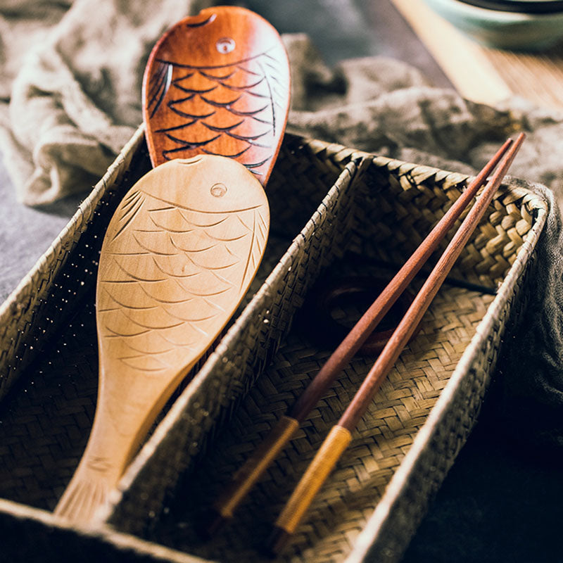 Jiro Creative Fish Shaped Wooden Rice Spoon