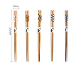Ayumi Japanese Style Black Walnut Chopsticks Set